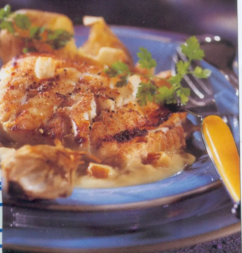 Cabillaud au Maroilles et à la bière