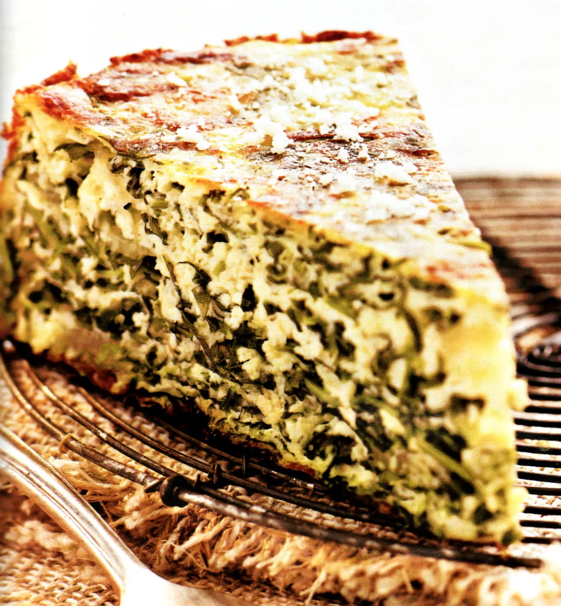 Gâteau de roquette à la mozzarella