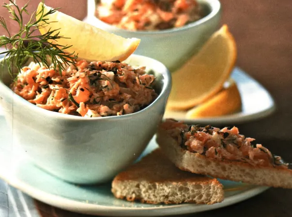 Rillettes de saumon et fenouil