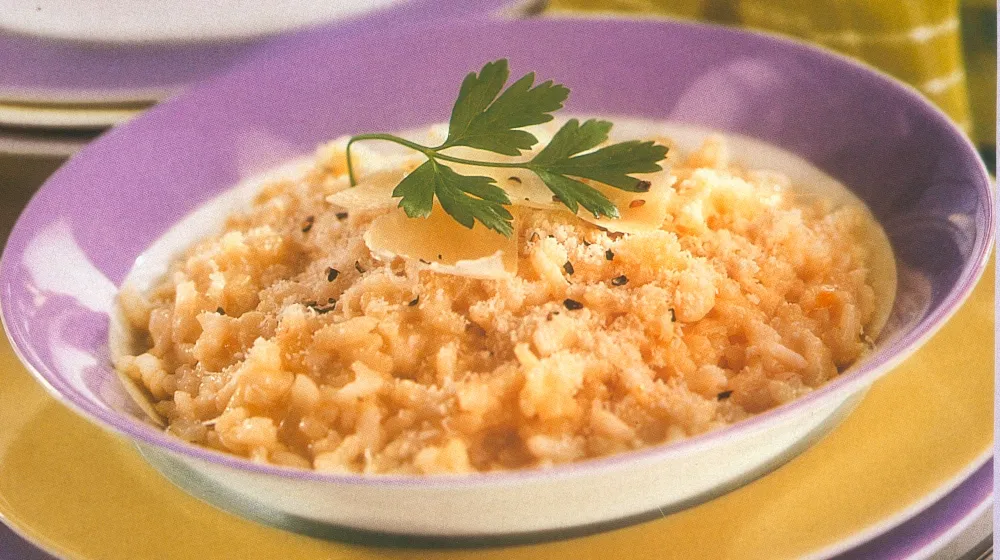 Risotto au vermouth, au beurre et parmesan