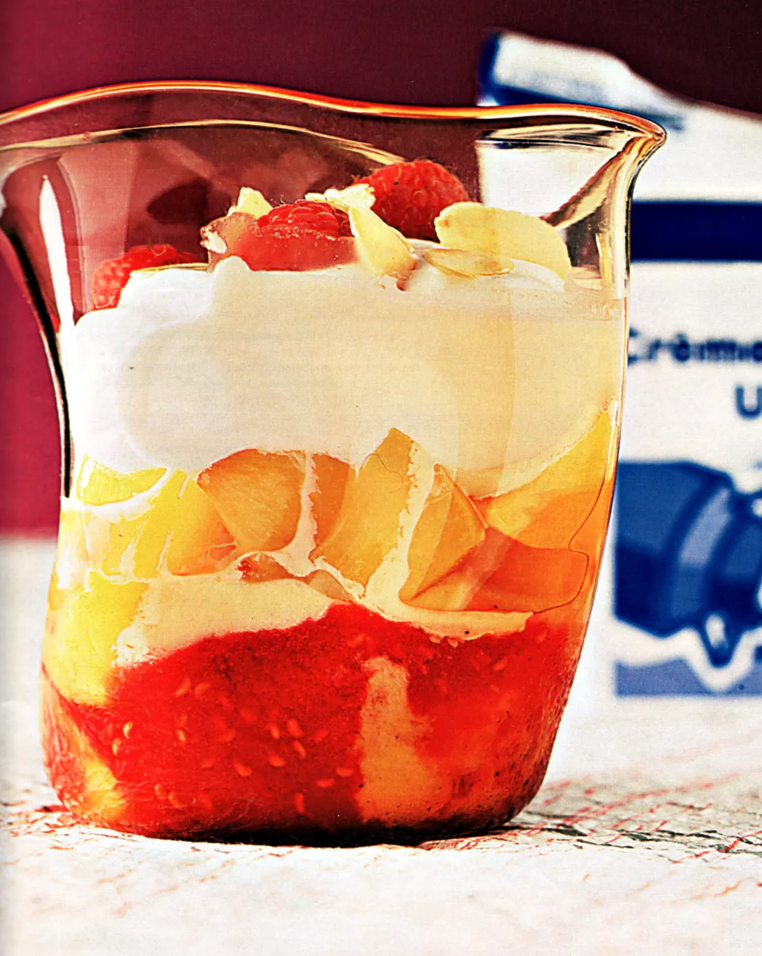 Trifle de pêche melba